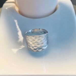 Sterling Silver Hammered Ring